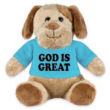 god is great - MiniFeet® Hund Helge - Atollblau - Vorne