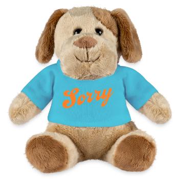 Sorry – Minimalist statement - MiniFeet® Dog Helge - atoll blue - Front