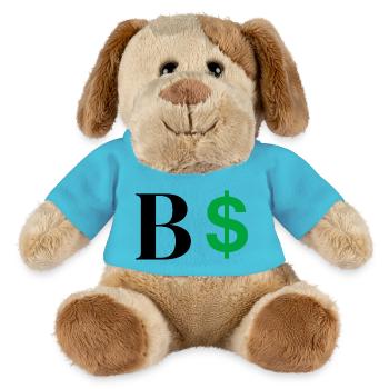 Buchstabe b Dollar - MiniFeet® Hund Helge - Atollblau - Vorne