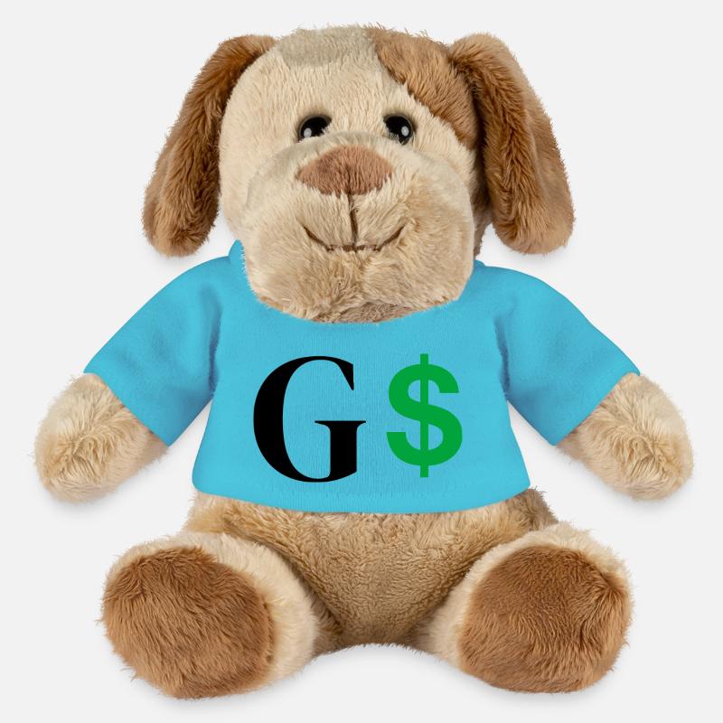 Letter g dollar - MiniFeet® Dog Helge - atoll blue