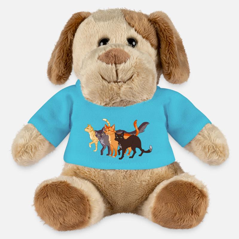 Warrior Cats Feuerstern Firestar Greystripe Katze - MiniFeet® Hund Helge - Atollblau
