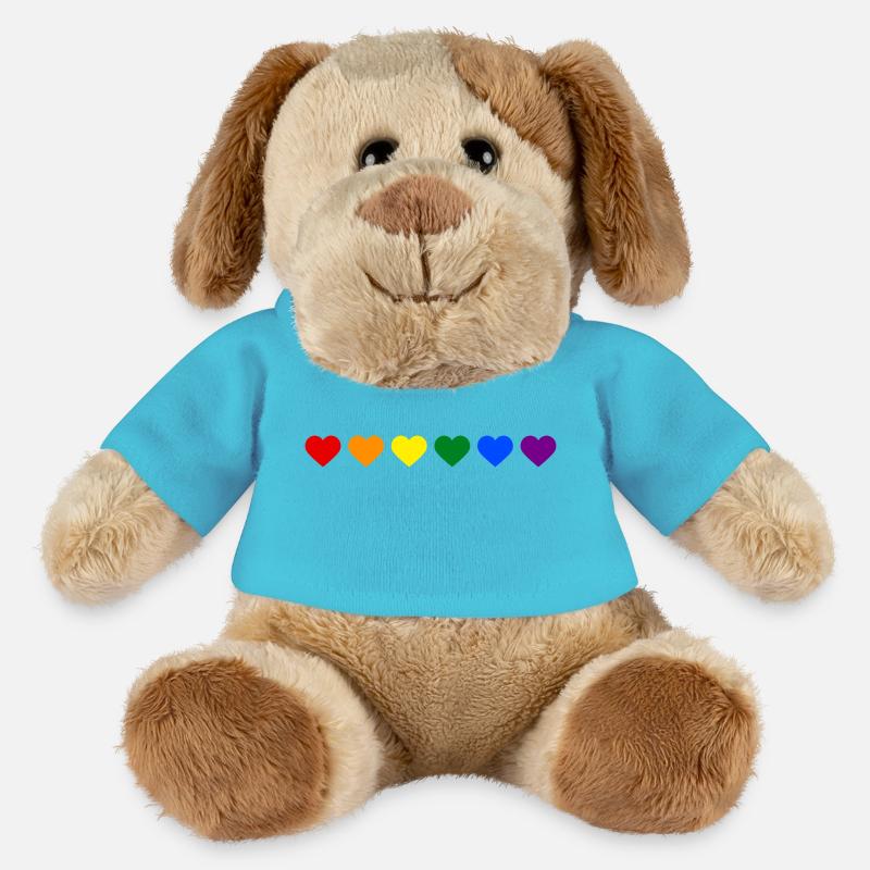 Regenbogenherzen - MiniFeet® Hund Helge - Atollblau