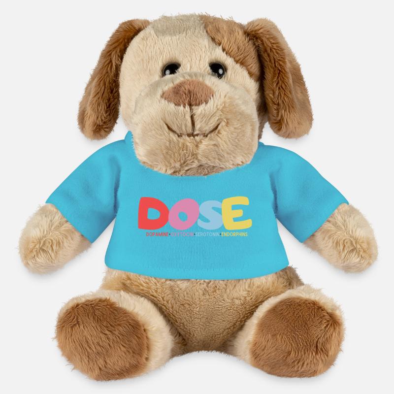 DOSE-Dopamine•Ocytocine•Sérotonine•Endorphines - Chien en peluche Helge MiniFeet® - bleu outremer