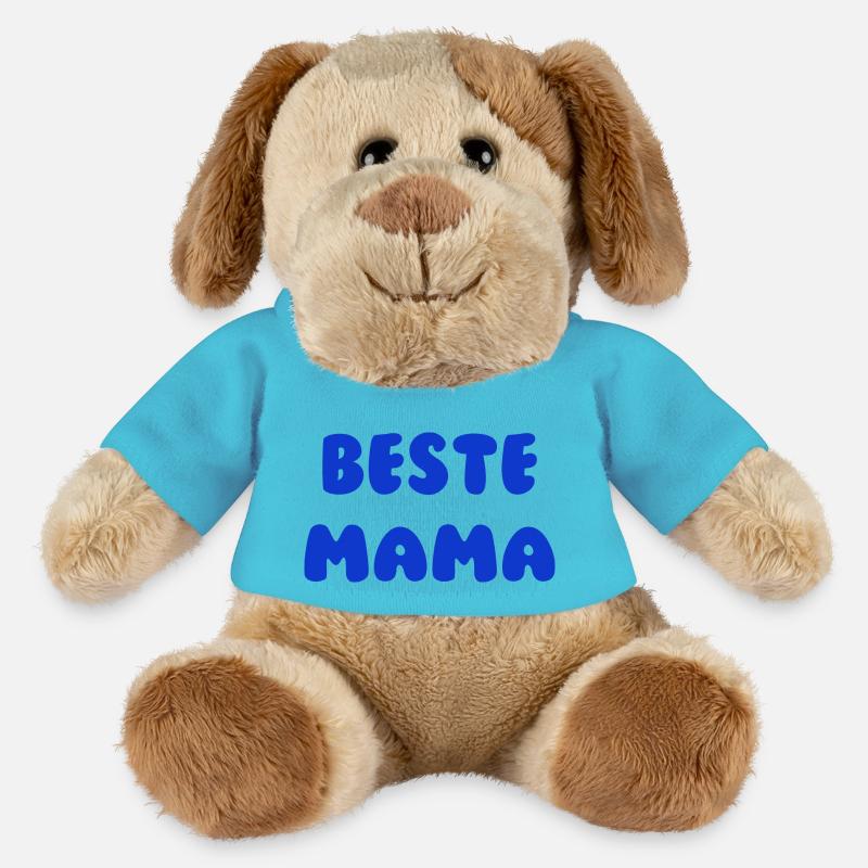 Beste Mama Blau - MiniFeet® Hund Helge - Atollblau