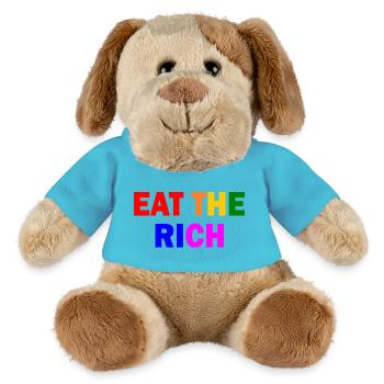 Eat the rich - MiniFeet® Hund Helge - Atollblau - Vorne