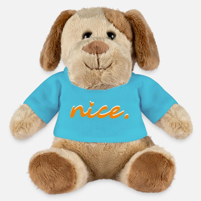 nice (orange with light shadow) - MiniFeet® Dog Helge - atoll blue
