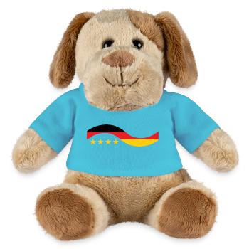 German Flag - Germany - MiniFeet® Dog Helge - atoll blue - Front