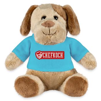 Cuisine de chef - Chien en peluche Helge MiniFeet® - bleu outremer - Devant