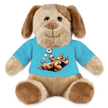 Airedale Terrier Airedales Airedale Lover - Chien en peluche Helge MiniFeet® - bleu outremer - Devant