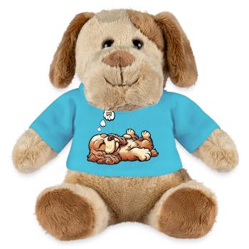 Cocker Spaniel Cockerhund Cocker Spaniel Besitzer - MiniFeet® Hund Helge - Atollblau - Vorne