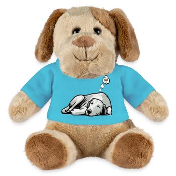 Irischer Wolfshund Wolfshundbesitzer Wolfshundfan - MiniFeet® Hund Helge - Atollblau - Vorne