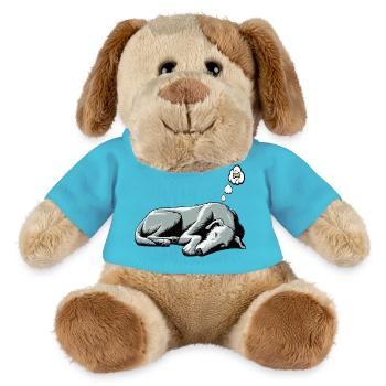 Irischer Wolfshund Wolfshundbesitzer Wolfshundfan - MiniFeet® Hund Helge - Atollblau - Vorne
