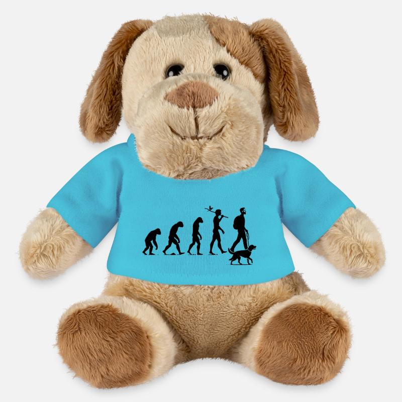 Mensch- Hund Evolution - MiniFeet® Hund Helge - Atollblau