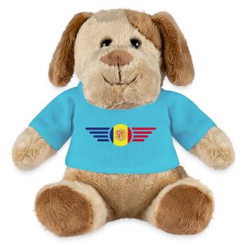 Andorra Style Design T-Shirt - MiniFeet® Dog Helge - atoll blue - Front