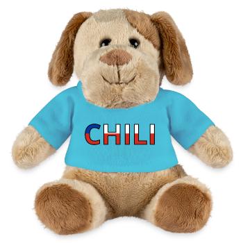 Flagge von Chile - MiniFeet® Hund Helge - Atollblau - Vorne