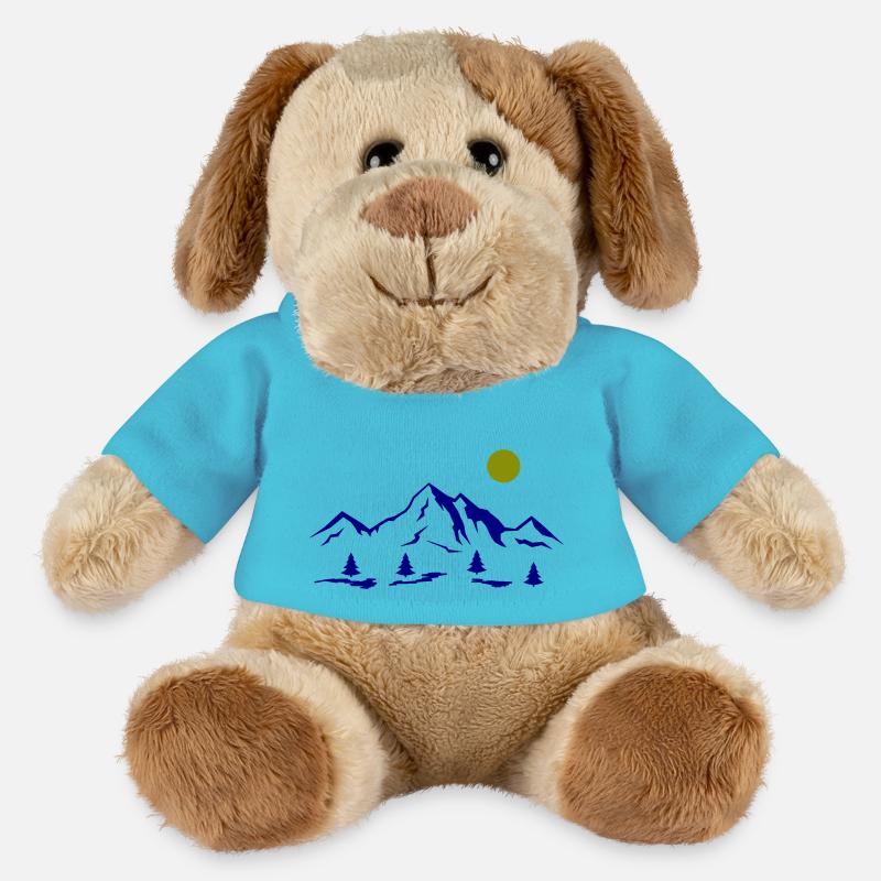 Berge - MiniFeet® Hund Helge - Atollblau
