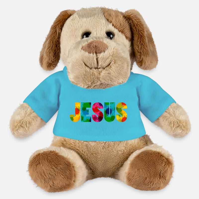 Jesus - Colourful - MiniFeet® Hund Helge - Atollblau