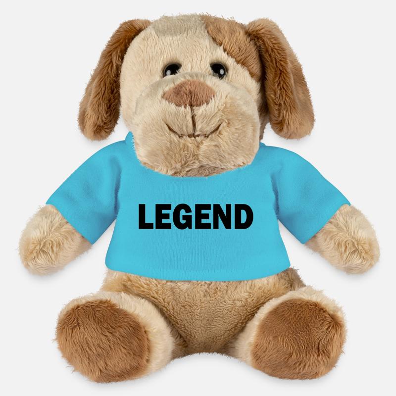 Legend - Chien en peluche Helge MiniFeet® - bleu outremer