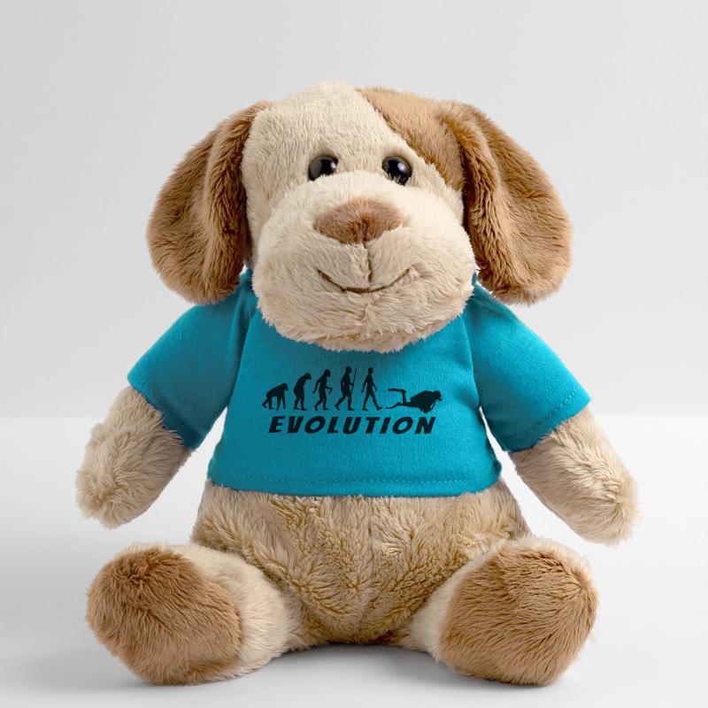 Evolution Plongeur Noir Chien en peluche Helge MiniFeet®