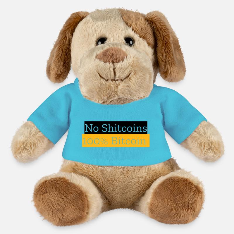 No Shitcoins 100% Bitcoin - MiniFeet® Hund Helge - Atollblau