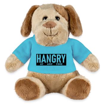 Hangry At Any Time black - MiniFeet® Dog Helge - atoll blue - Front