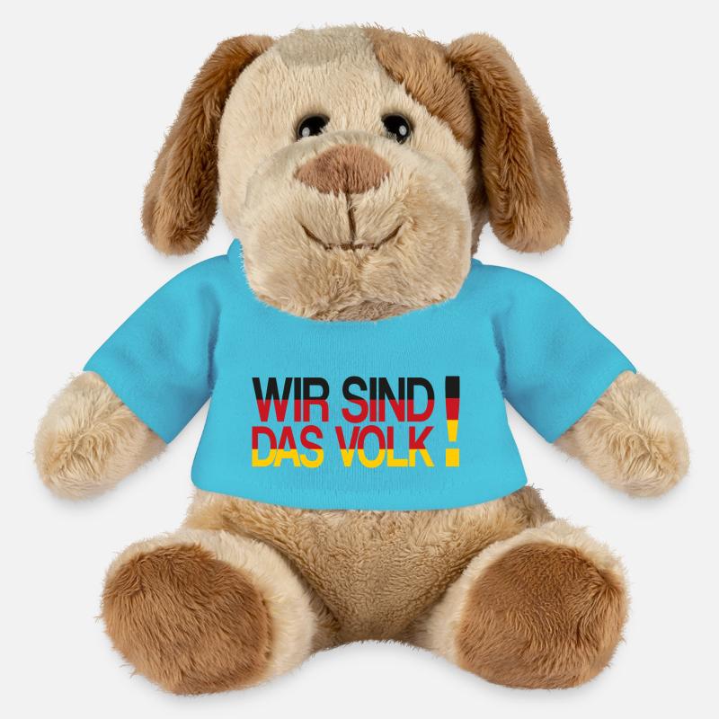 Wir sind das Volk - MiniFeet® Hund Helge - Atollblau