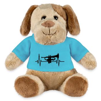 Trompeten-Herzschlag - MiniFeet® Hund Helge - Atollblau - Vorne