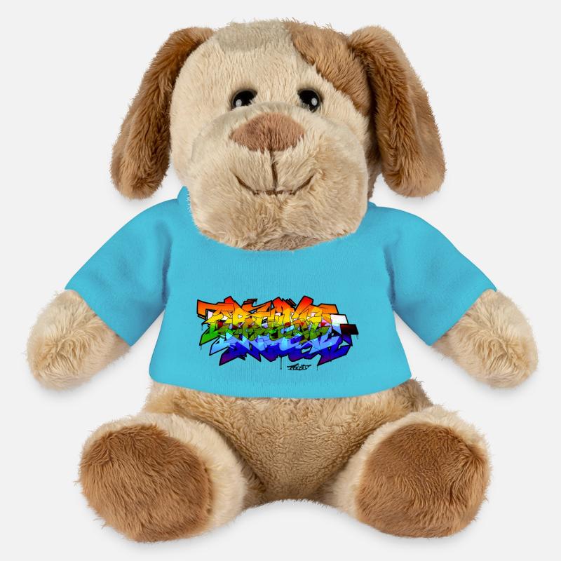 Spectrum Graffiti - MiniFeet® Hund Helge - Atollblau