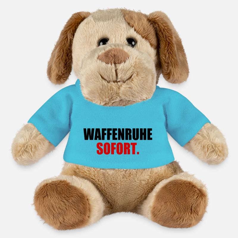 waffenruhe sofort - MiniFeet® Hund Helge - Atollblau