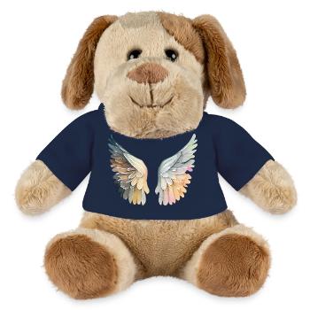 Ailes d'ange pastel artistic - Chien en peluche Helge MiniFeet® - bleu marine - Devant