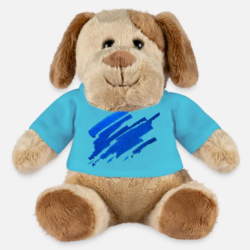 Farbe - Blau - Abstrakt - MiniFeet® Hund Helge - Atollblau