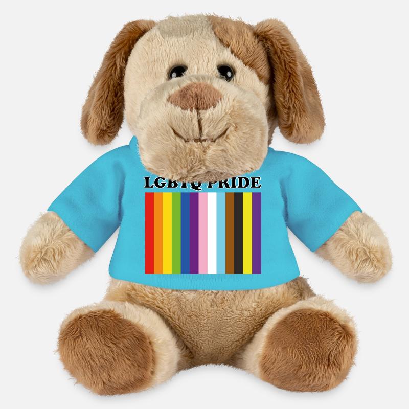 LGBTQ Pride Inklusive Pride-Farben - MiniFeet® Hund Helge - Atollblau