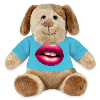 Tongue - Pink Lips - Charming Sweetness - MiniFeet® Dog Helge - atoll blue - Front