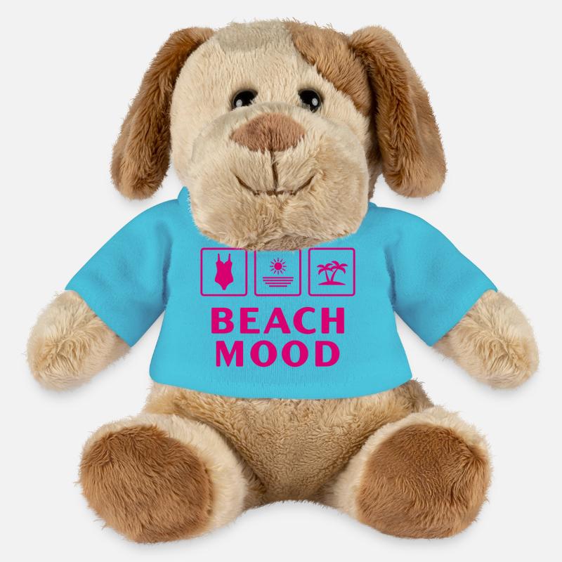 Beach Mood Sommer Sonne Meer Urlaub - MiniFeet® Hund Helge - Atollblau