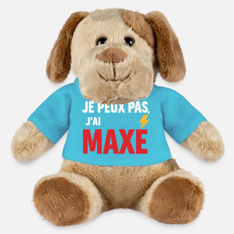 Je peux pas, j’ai maxé - Chien en peluche Helge MiniFeet® - bleu outremer