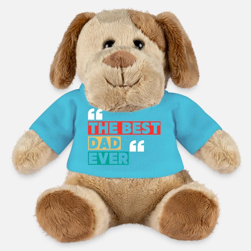 Der beste Vater - MiniFeet® Hund Helge - Atollblau
