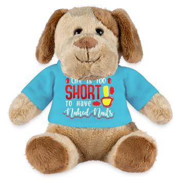 Designer de manucures Salon de manucure cosmétiques - Chien en peluche Helge MiniFeet® - bleu outremer - Devant