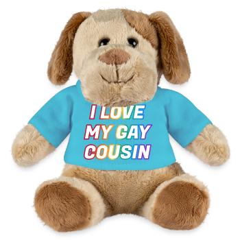 Ich liebe meinen schwulen Cousin - MiniFeet® Hund Helge - Atollblau - Vorne