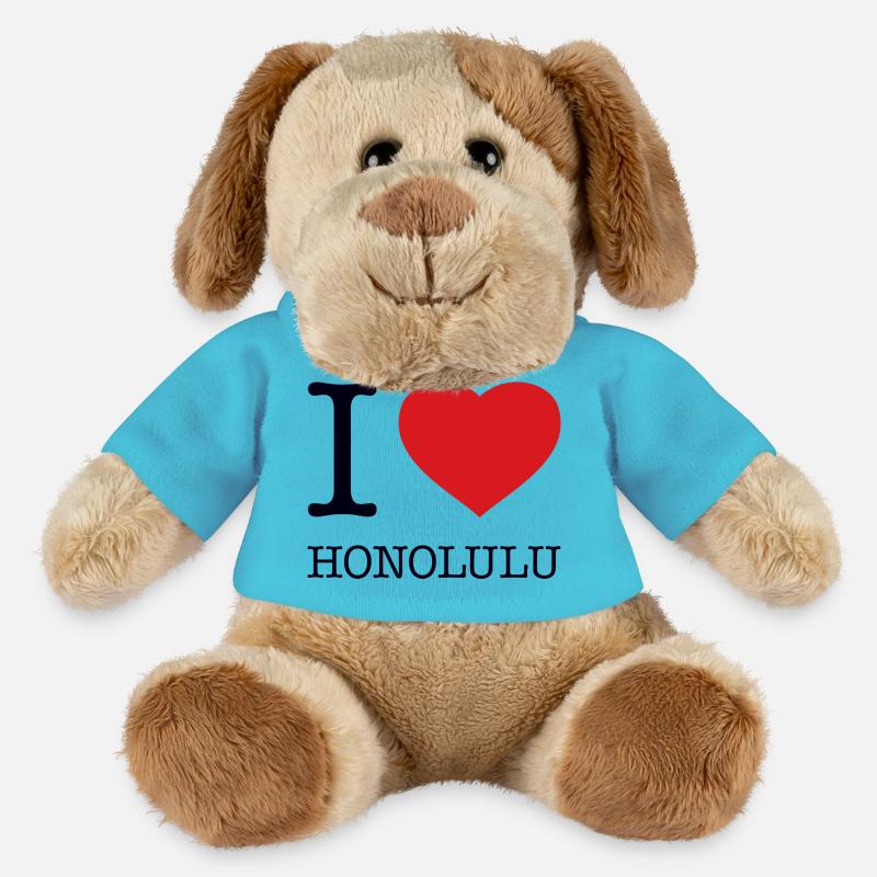 I love Honolulu - MiniFeet® Hund Helge - Atollblau