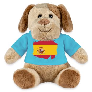 SPANIEN SPAIN España EUROPA SPANISCHE SPORT FAN - MiniFeet® Hund Helge - Atollblau - Vorne