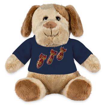 Bomb atmosphere, against war and violence - MiniFeet® Dog Helge - french navy - Front