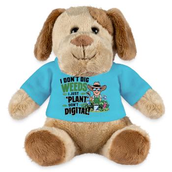 JARDINIER. JE PLANTE JUSTE NE PAS NUMÉRIQUE - Chien en peluche Helge MiniFeet® - bleu outremer - Devant