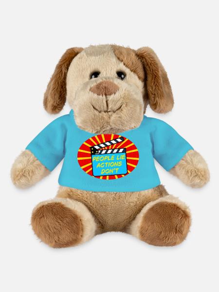 Personnes et actions - Chien en peluche Helge MiniFeet® - bleu outremer
