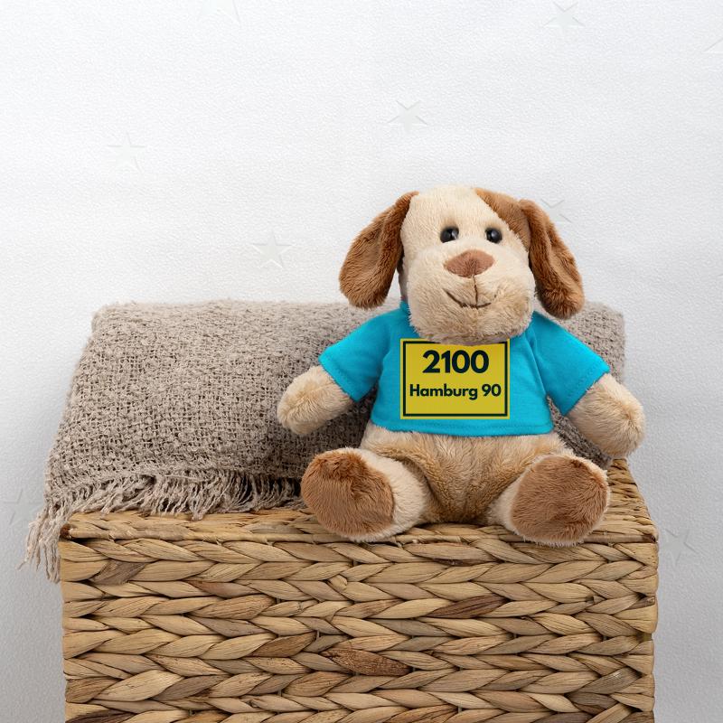 OLD POSTCODE POSTCODE RETRO 2100 HAMBURG 90 ALSTER MiniFeet® Dog Helge
