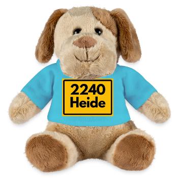 OLD POSTCODE POSTCODE RETRO 2240 HEIDE MARSHENLAND - MiniFeet® Dog Helge - atoll blue - Front