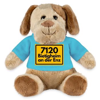 ALTE POSTLEITZAHL PLZ 7120 BIETIGHEIM AN DER ENZ - MiniFeet® Hund Helge - Atollblau - Vorne