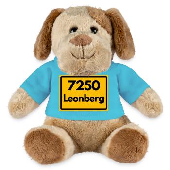 OLD POSTCODE ZIP CODE RETRO 7250 LEONBERG HEIMAT - MiniFeet® Dog Helge - atoll blue - Front