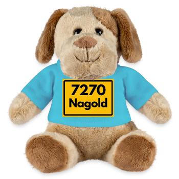 OLD POSTCODE POSTCODE 7270 NAGOLD HEIMATSTOLZ - MiniFeet® Dog Helge - atoll blue - Front