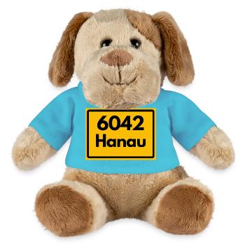 ALTE POSTLEITZAHL 6042 PLZ 63450 HANAU HESSEN - MiniFeet® Hund Helge - Atollblau - Vorne