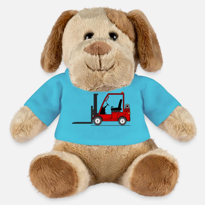 Stapler Gabelstabler Rot - MiniFeet® Hund Helge - Atollblau